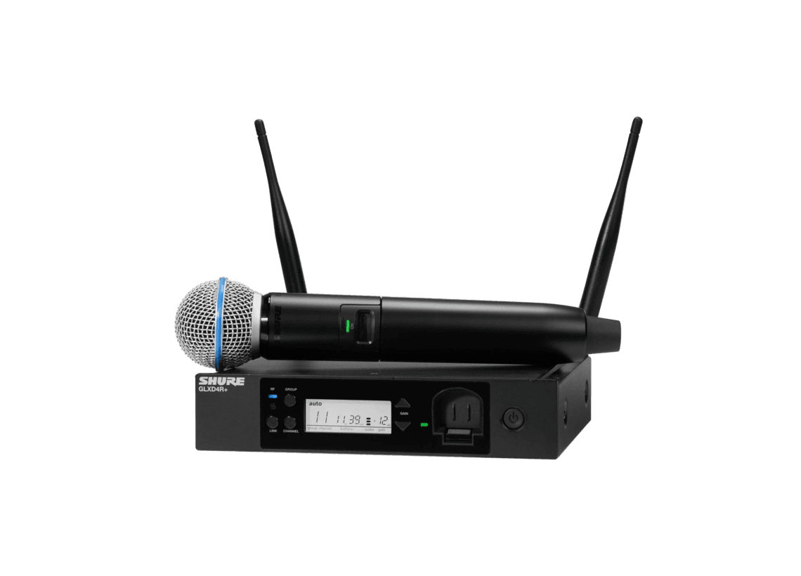 GLXD24R+/B58 Digital Wireless Rack System with BETA®58A Vocal Microphone