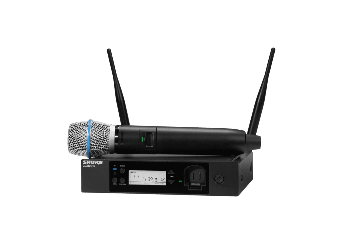 GLXD24R+/B87A Digital Wireless Rack System with BETA®87A Vocal Microphone