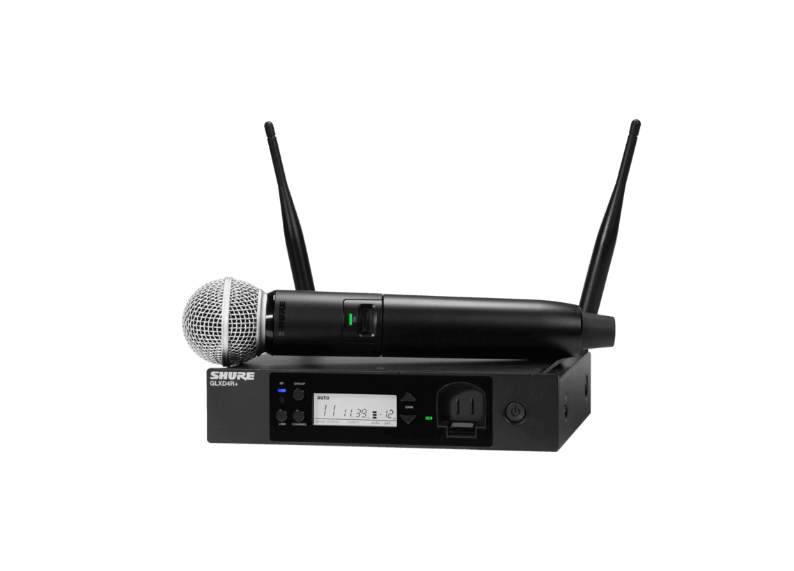 GLXD24R+/SM58 Digital Wireless Rack System with SM58® Vocal Microphone